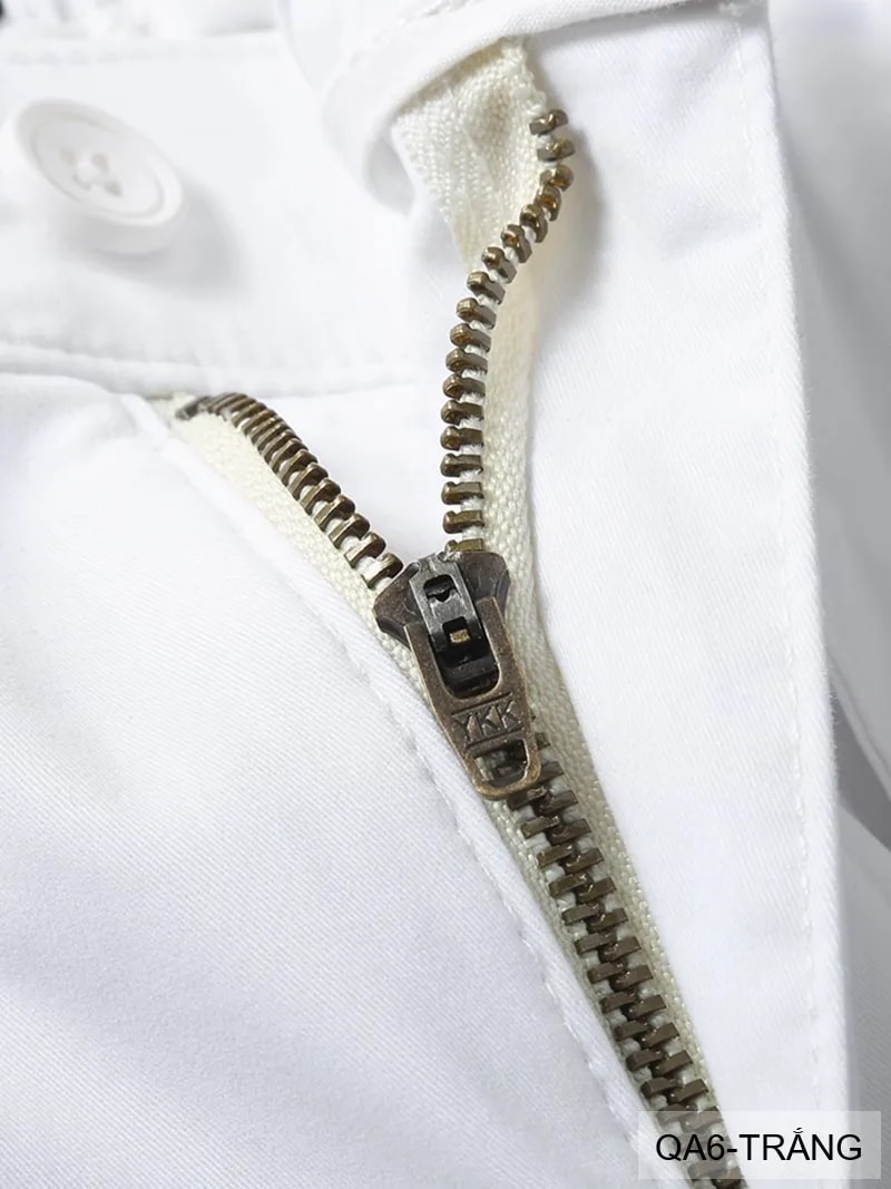 QA6 - Quần short nam dáng rộng phong cách Hàn Quốc, chất cotton thoáng mát, ống đứng, 5 tấc, có túi kéo - ảnh 9