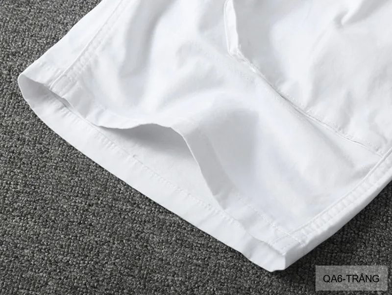 QA6 - Quần short nam dáng rộng phong cách Hàn Quốc, chất cotton thoáng mát, ống đứng, 5 tấc, có túi kéo - ảnh 10