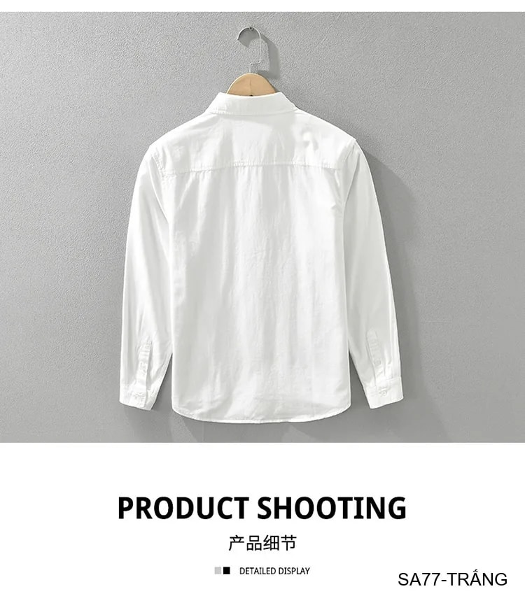 SA77 - Áo sơ mi nam dài tay phong cách Nhật, chất cotton 100%, form rộng thoải mái, họa tiết nghệ thuật độc đáo - ảnh 10