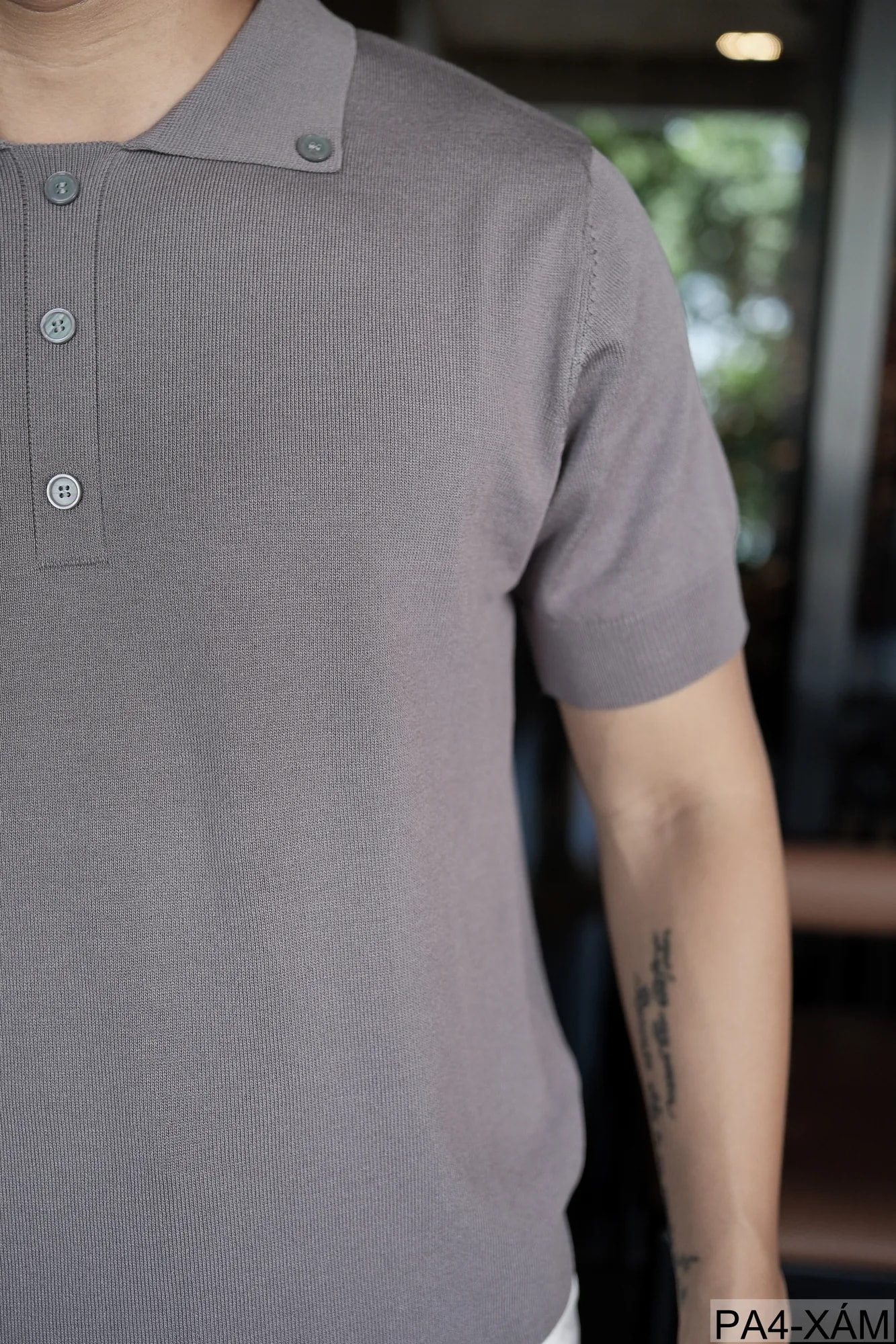 PA4 - Áo Polo Tay Ngắn Phong Cách Retro Mỹ Dáng Rộng, Chất Liệu Mềm Mại Thoáng Khí - ảnh 4
