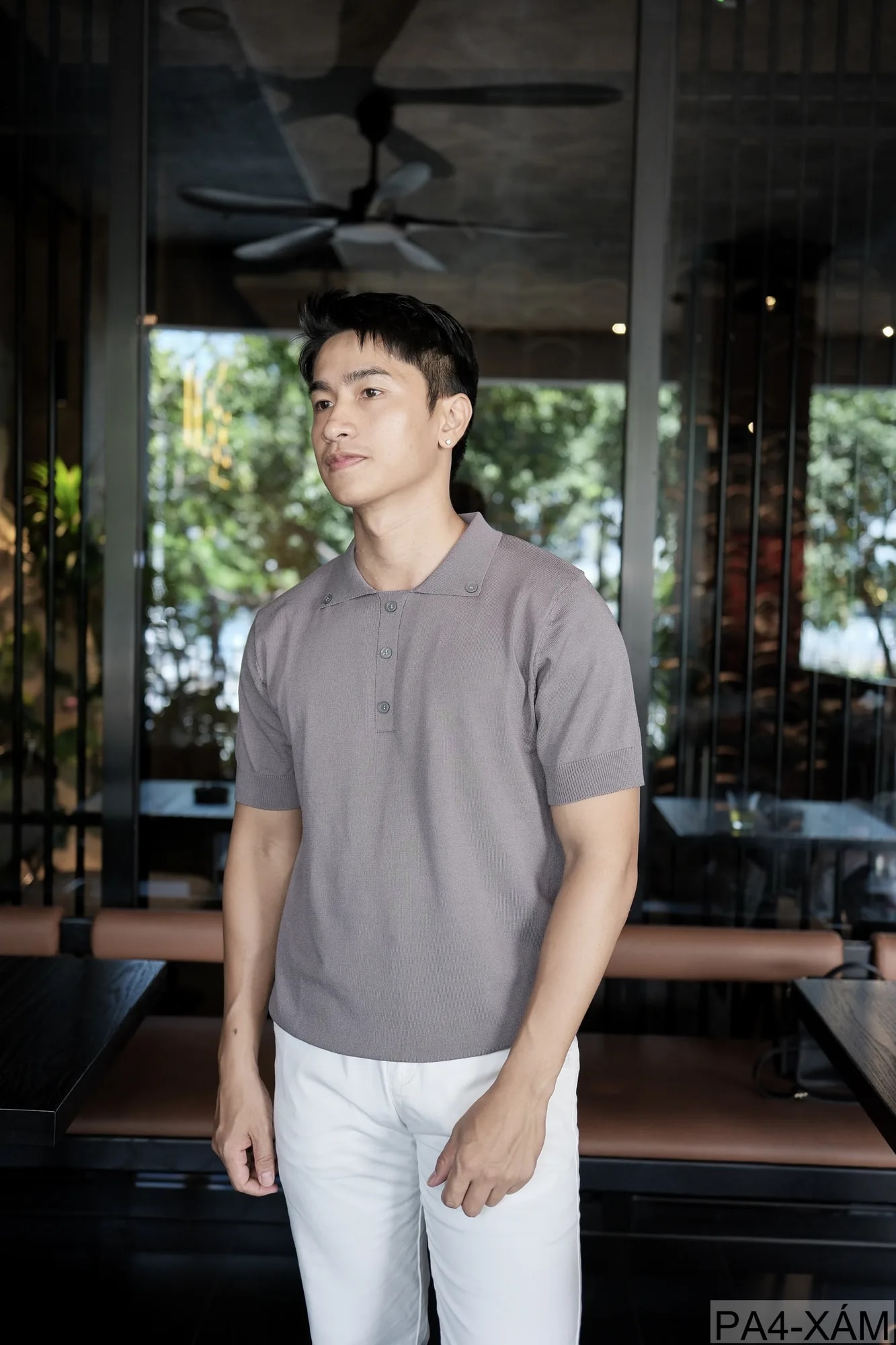 PA4 - Áo Polo Tay Ngắn Phong Cách Retro Mỹ Dáng Rộng, Chất Liệu Mềm Mại Thoáng Khí - ảnh 7