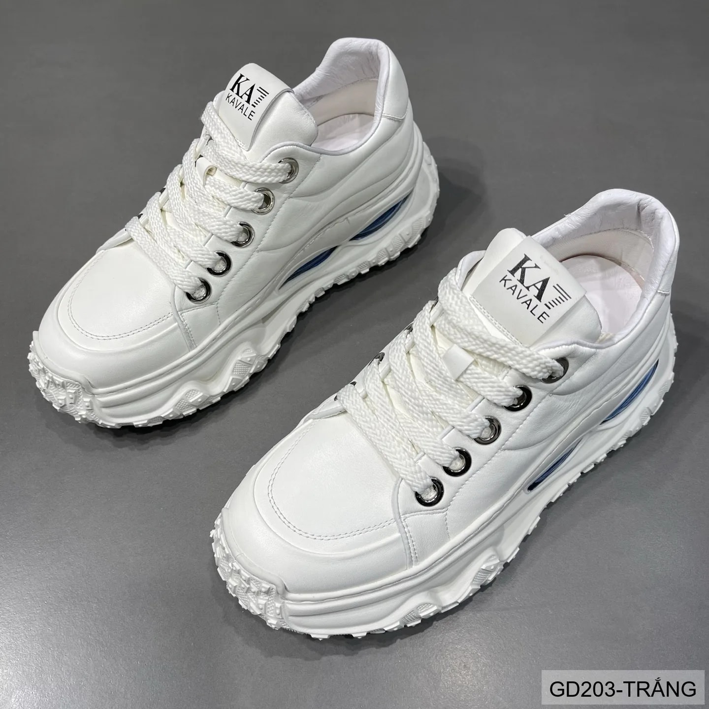 GD203 - Giày nam da bò cao cấp kiểu dad shoes đế dày tăng chiều cao - ảnh 2