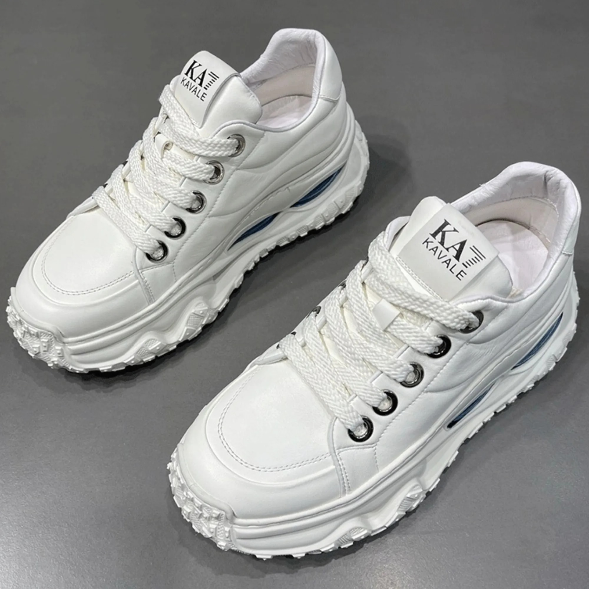 GB27 - Giày nam da bò cao cấp đế dày tăng chiều cao kiểu dad shoes thời trang - ảnh 9