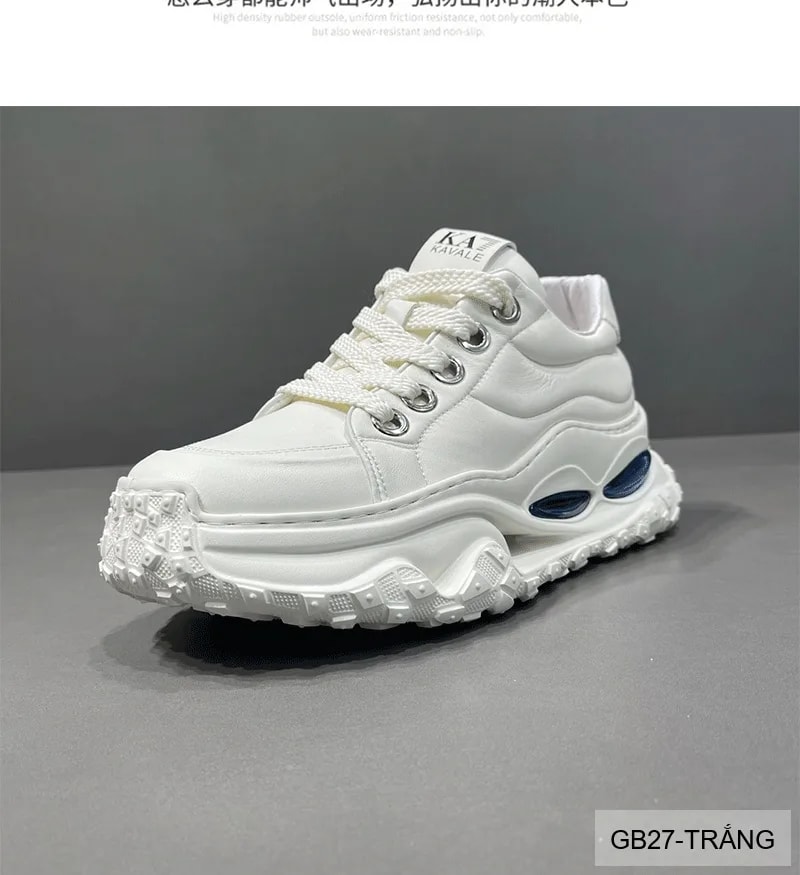 GB27 - Giày nam da bò cao cấp đế dày tăng chiều cao kiểu dad shoes thời trang - ảnh 5