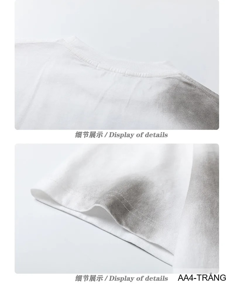 AA4 - Áo thun nam phong cách streetwear Mỹ, cổ tròn tay ngắn, chất cotton , họa tiết chữ nổi bật, form rộng rãi - ảnh 14