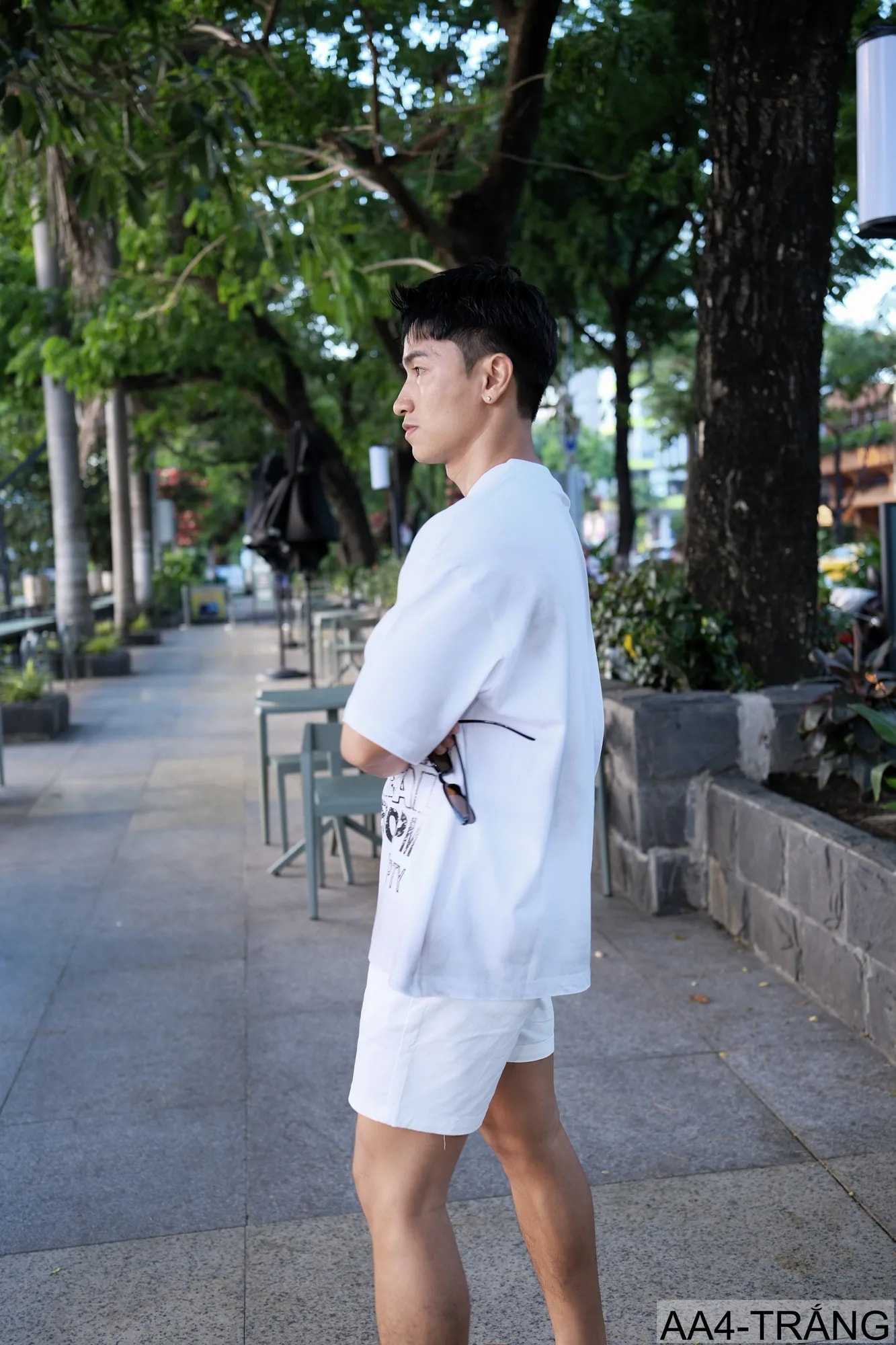 AA4 - Áo thun nam phong cách streetwear Mỹ, cổ tròn tay ngắn, chất cotton , họa tiết chữ nổi bật, form rộng rãi - ảnh 7