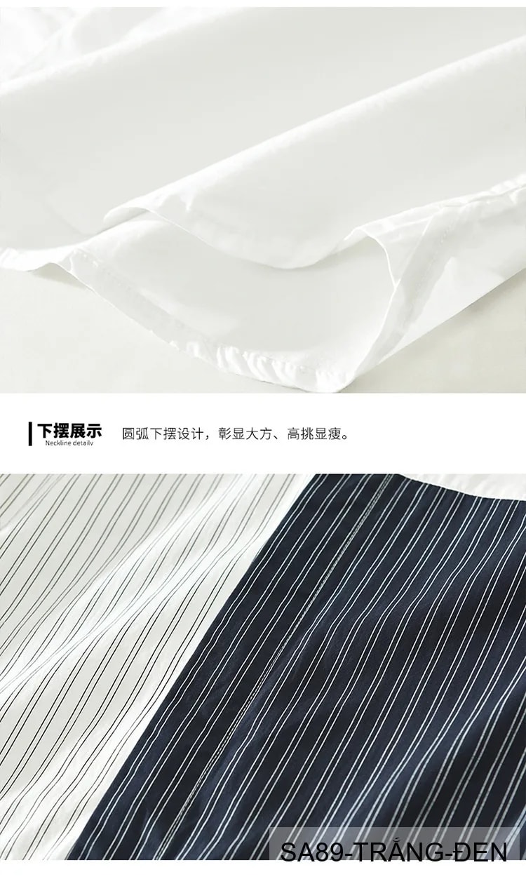 SA89 - Áo sơ mi nam dài tay kẻ sọc kiểu Nhật, chất cotton mềm mại, form rộng rãi thời trang - ảnh 6