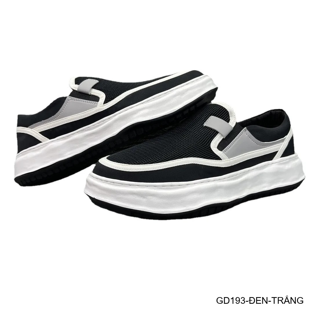 GD193 - Giày thể thao nam đế dày phối màu đen trắng phong cách thường ngày - ảnh 5