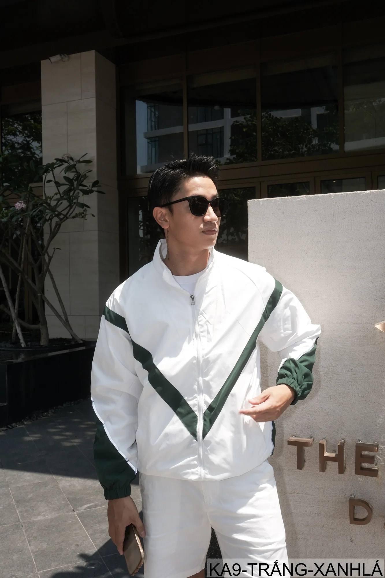 KA9 - Áo khoác nam thể thao phối màu phản quang cổ đứng phong cách streetwear mùa xuân thu - ảnh 5