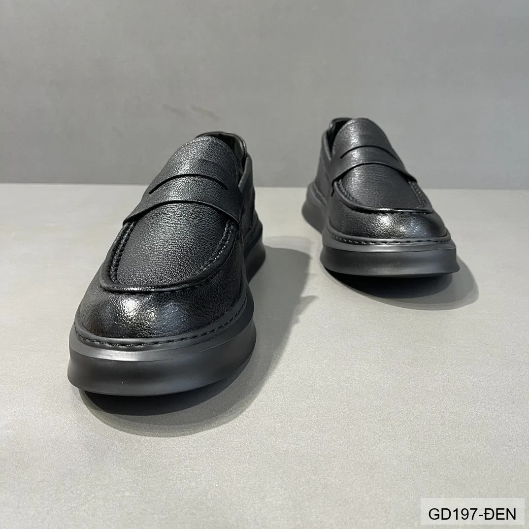 GD197 - Giày lười nam mùa hè da mềm đục lỗ thoáng khí phong cách giản dị - ảnh 2