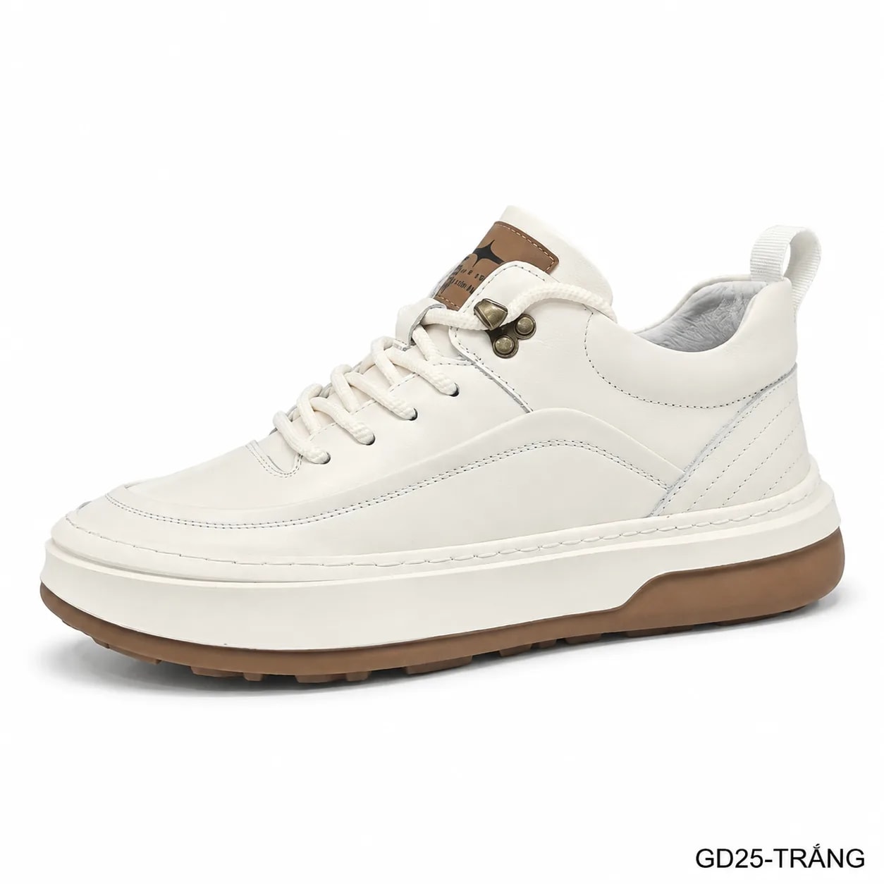 GD25 - Giày nam da thật kiểu dad shoes, thoáng khí, tăng chiều cao, phối màu trơn sang trọng