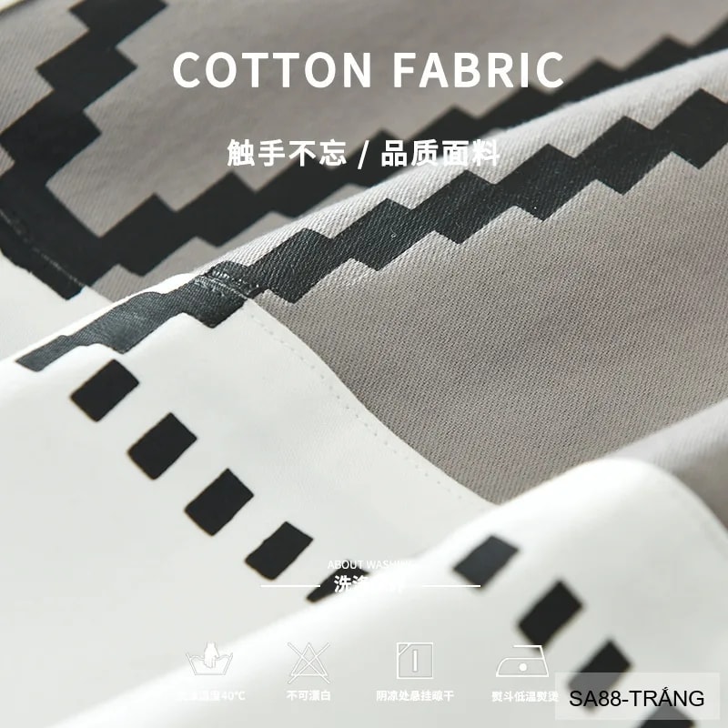 SA88 - Áo Sơ Mi Nam Tay Dài In Hình Geometric Phong Cách Thời Trang Trẻ Trung - ảnh 3
