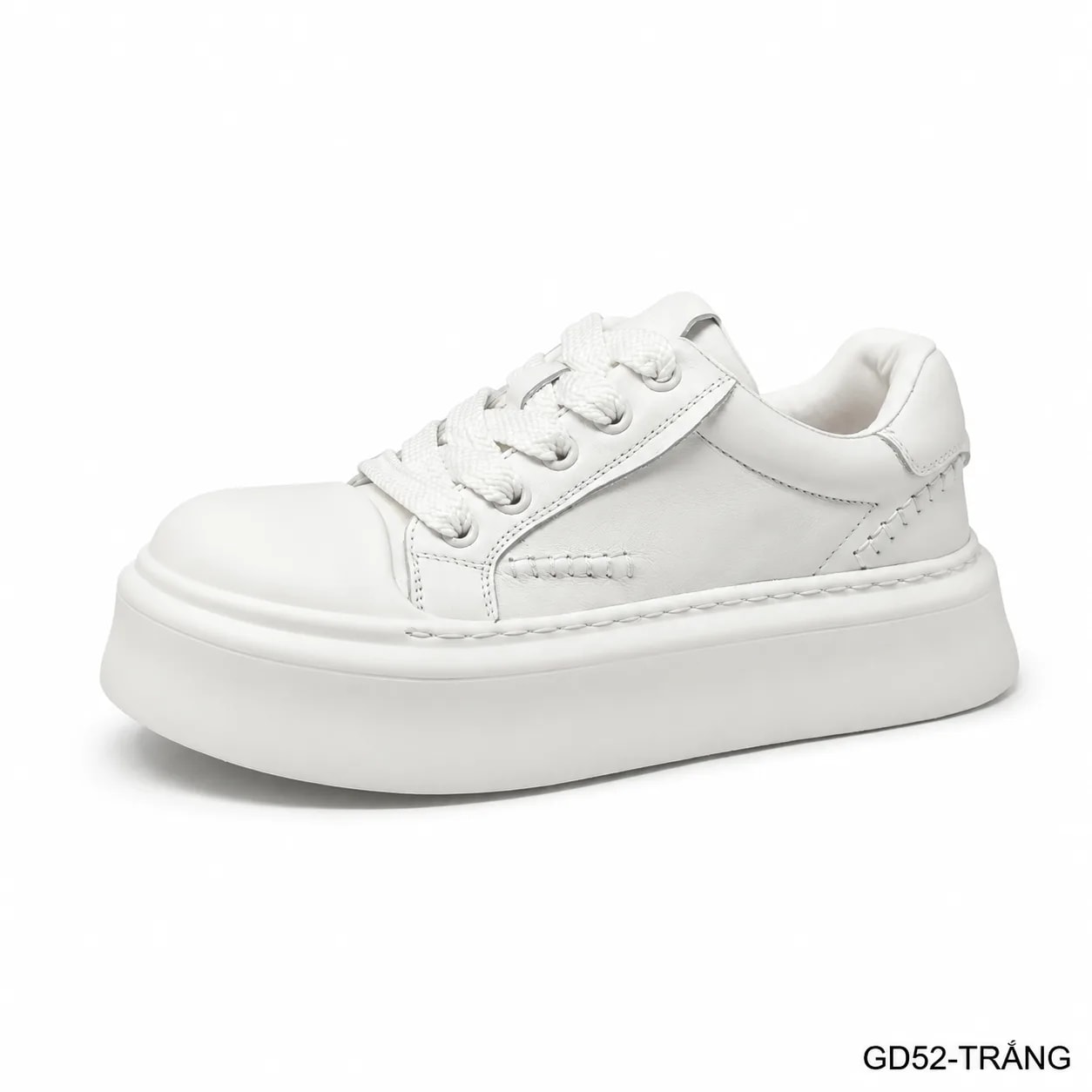 GD52 - Giày thể thao nam đế dày thời trang, da bò thật thoáng khí, phong cách retro