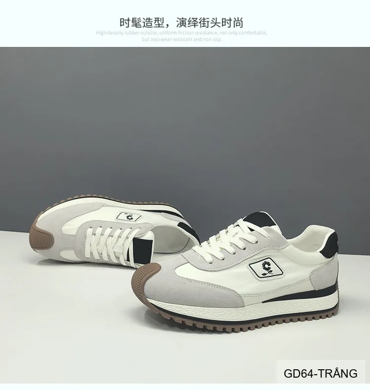 GD64 - Giày thể thao nam phối màu phong cách châu Âu, đế dày tăng chiều cao, thoáng khí, thời trang đa mùa - ảnh 5