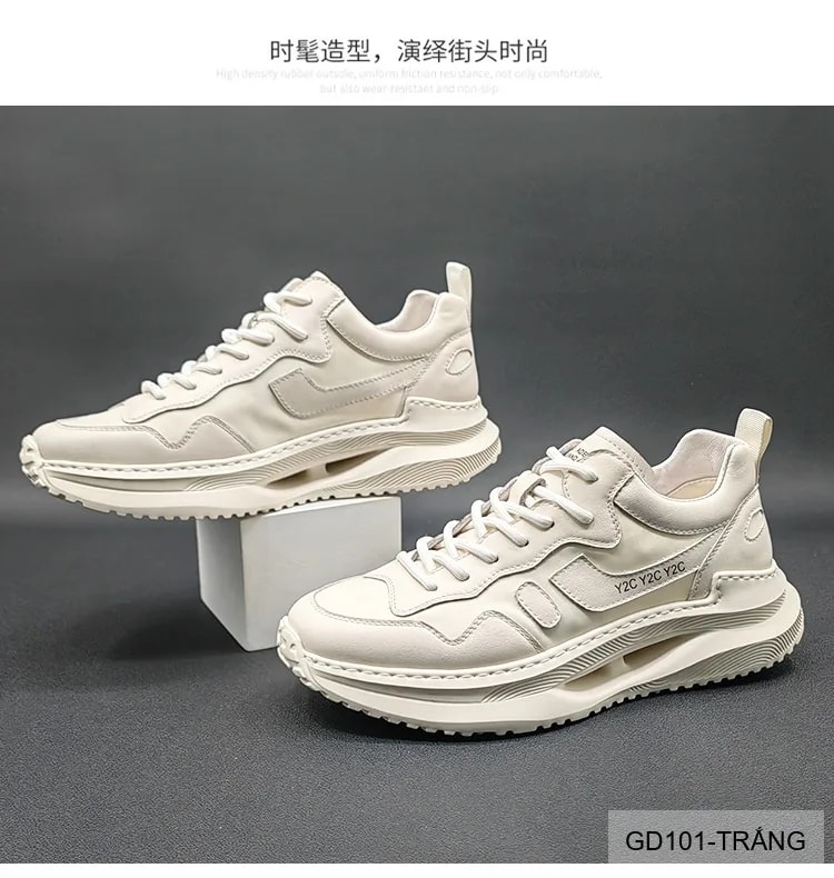 GD101 - Giày thể thao nam đế dày êm ái, thoáng khí, phong cách retro thời trang - ảnh 5