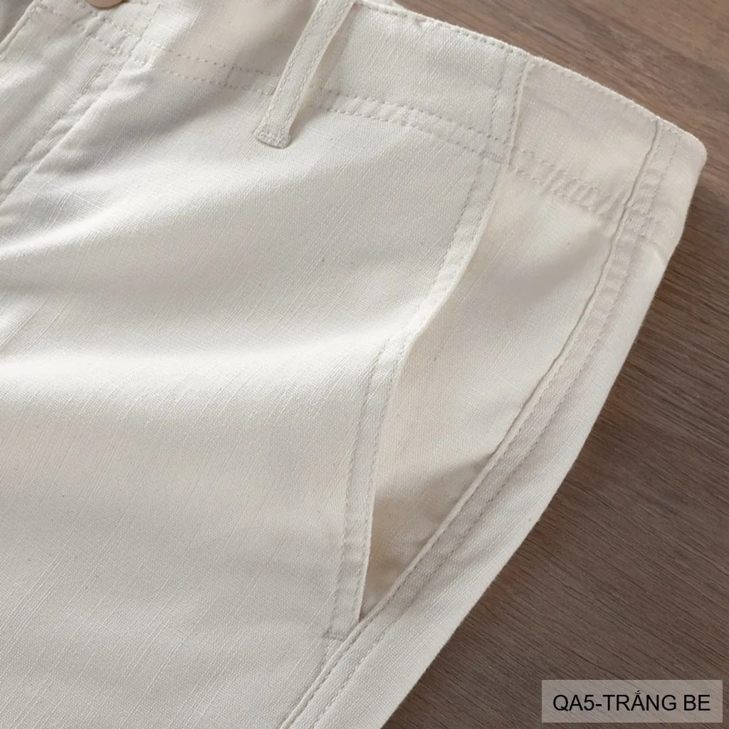 QA5 - Quần short nam ống đứng co giãn thời trang mùa hè chất vải lanh thoáng mát - ảnh 16