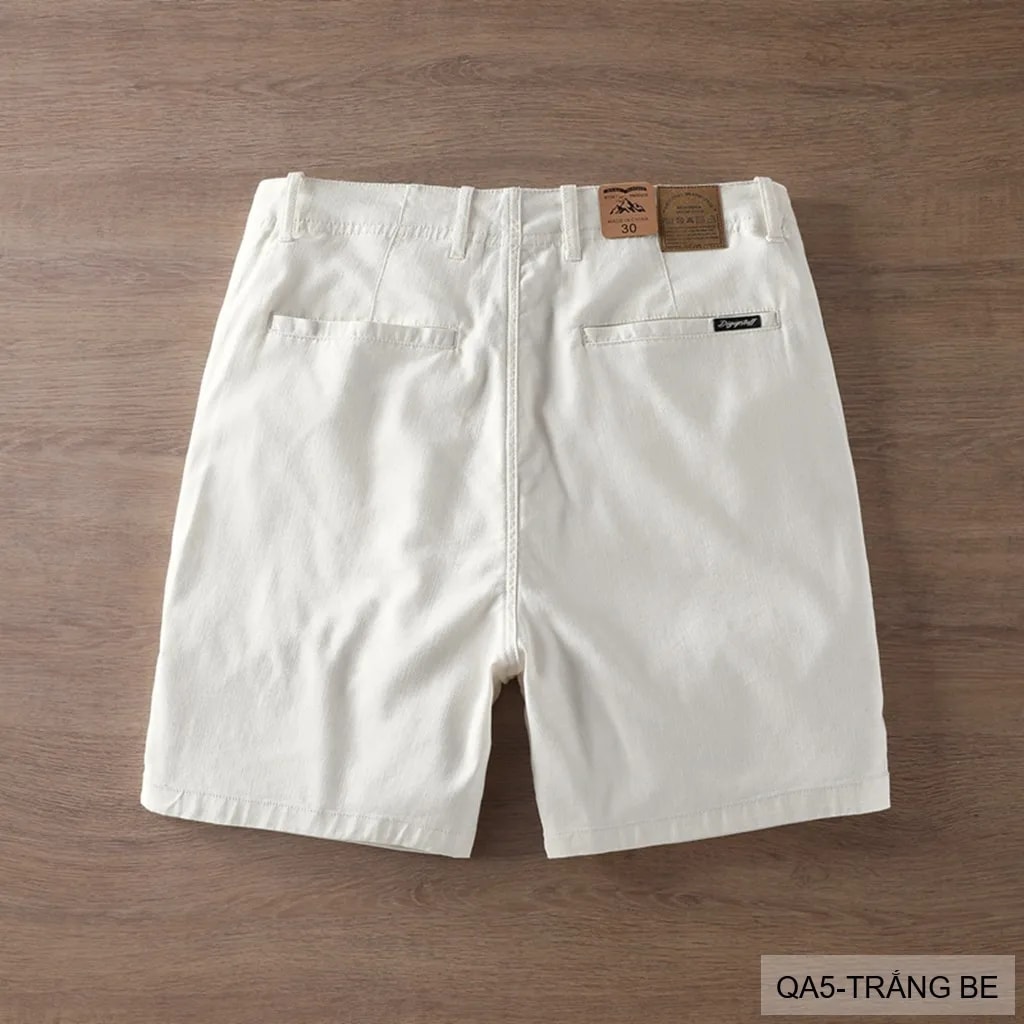 QA5 - Quần short nam ống đứng co giãn thời trang mùa hè chất vải lanh thoáng mát - ảnh 6