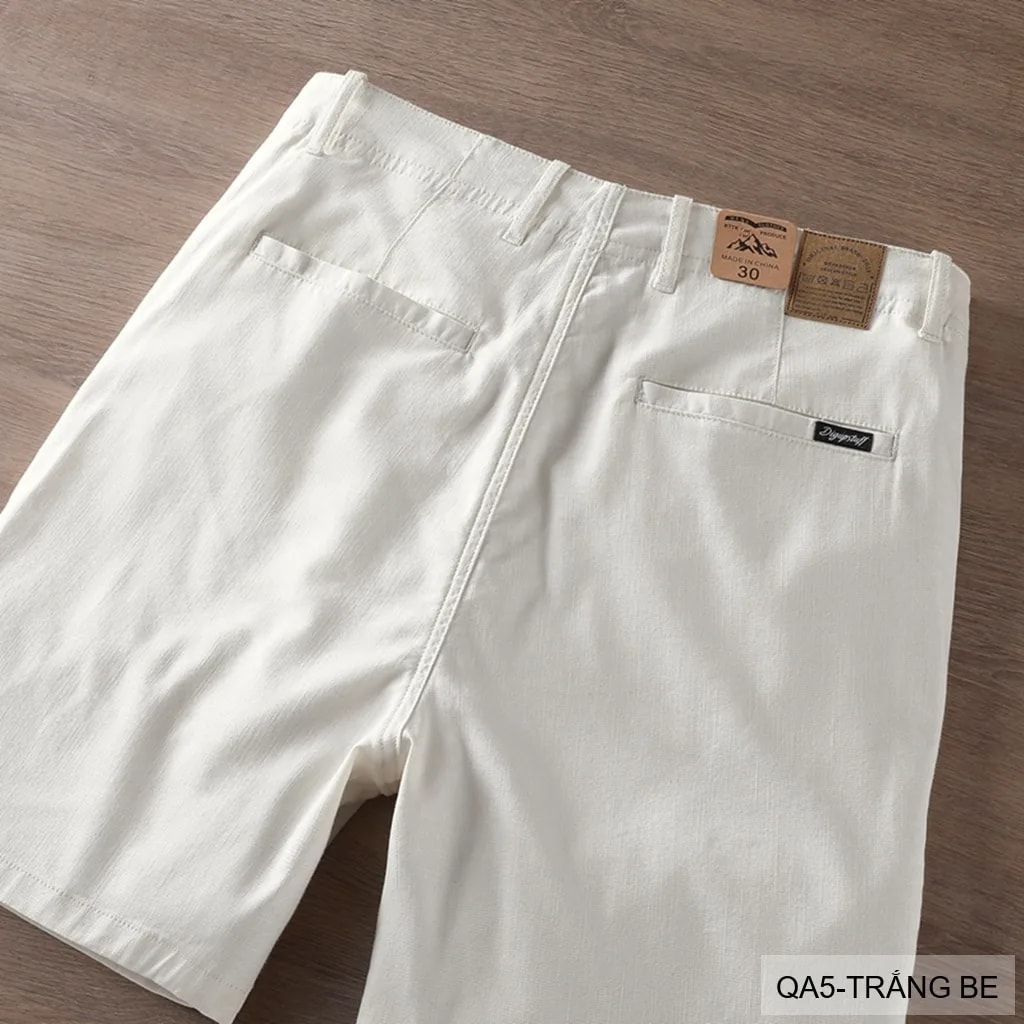 QA5 - Quần short nam ống đứng co giãn thời trang mùa hè chất vải lanh thoáng mát - ảnh 9