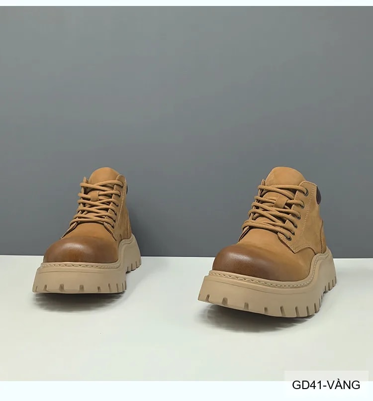 GD41 - Giày boots nam da bò thật đế dày phong cách Martin thời trang công sở và ngoài trời - ảnh 11