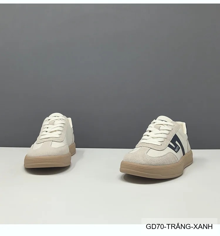 GD70 - Giày thể thao nam phối màu block, chất liệu da nubuck và vải, đế cao su êm ái, phong cách Hàn Quốc - ảnh 11