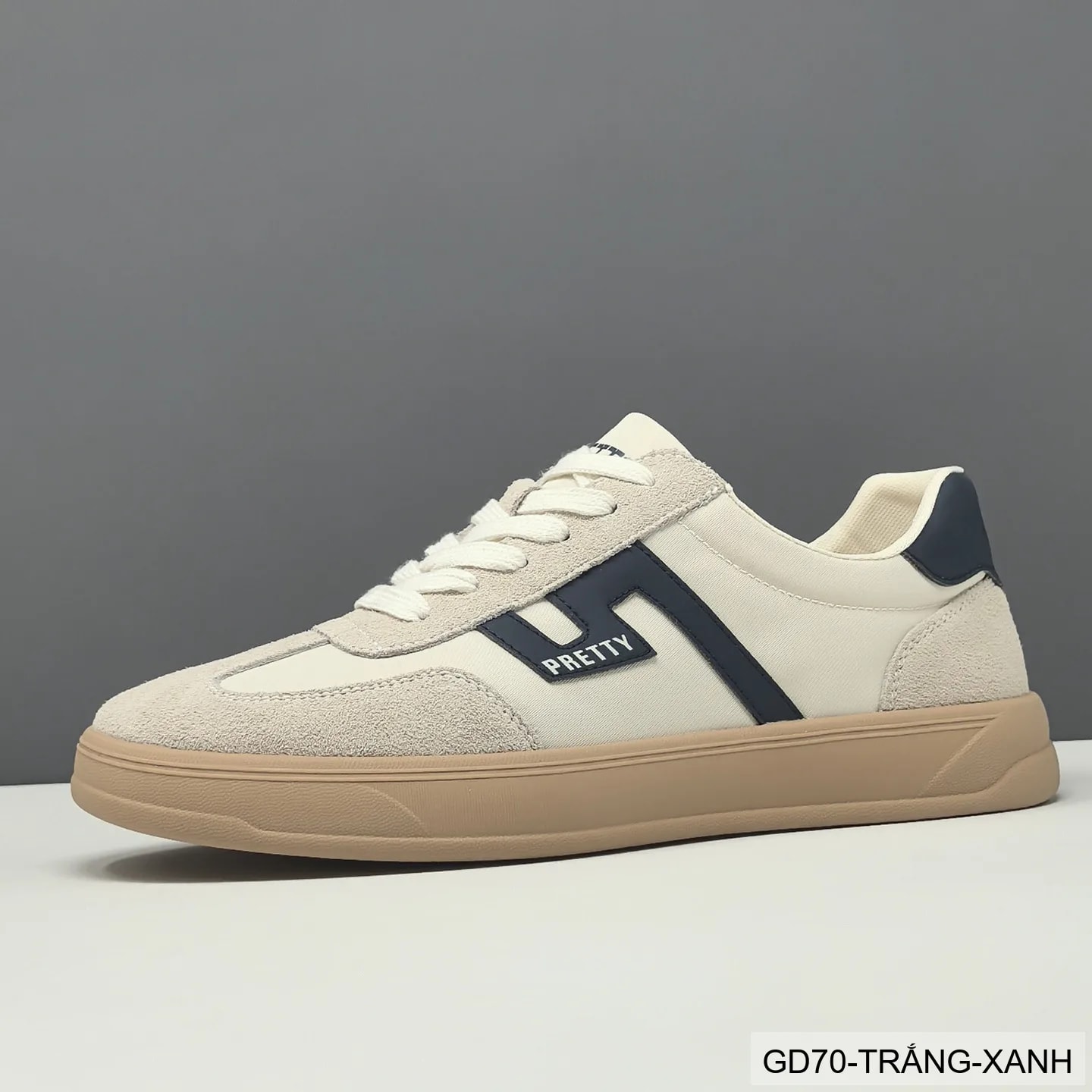 GD70 - Giày thể thao nam phối màu block, chất liệu da nubuck và vải, đế cao su êm ái, phong cách Hàn Quốc - video 1