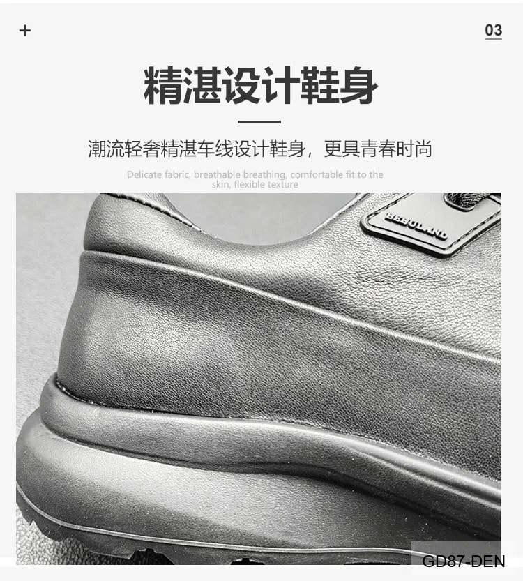 GD87 - Giày Nam Da Bò Đế Dày Phong Cách Thời Trang Đen - ảnh 22