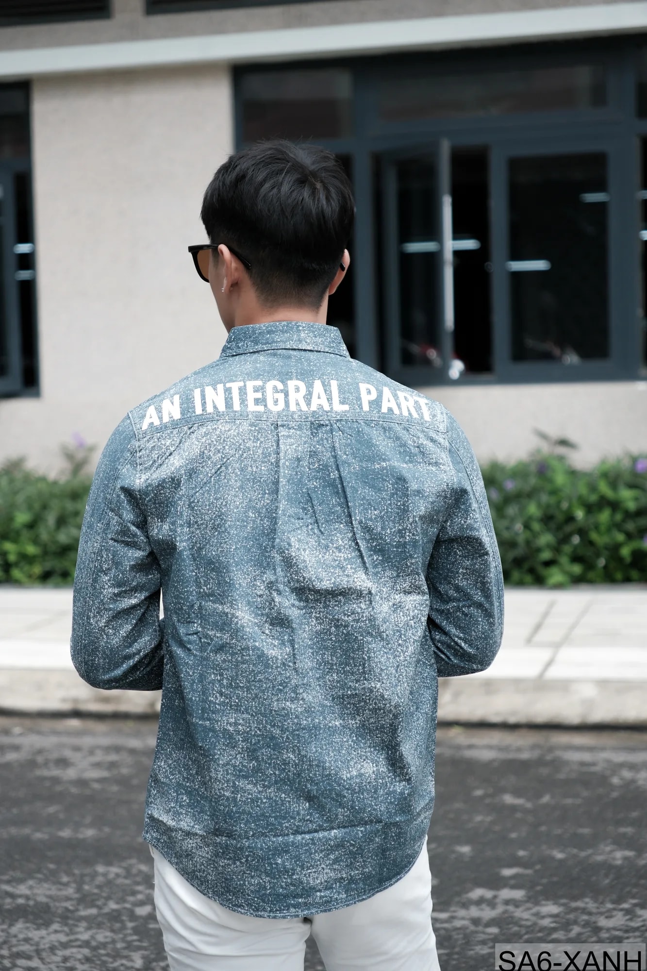 SA6 - Áo sơ mi nam tay dài họa tiết vintage phong cách streetwear, form rộng thoải mái - ảnh 4
