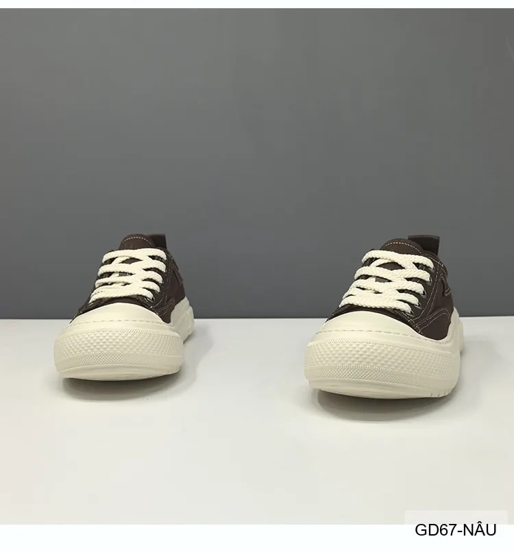 GD67 - Giày vải nam đế dày tăng chiều cao, thoáng khí, phong cách retro thời trang - ảnh 11