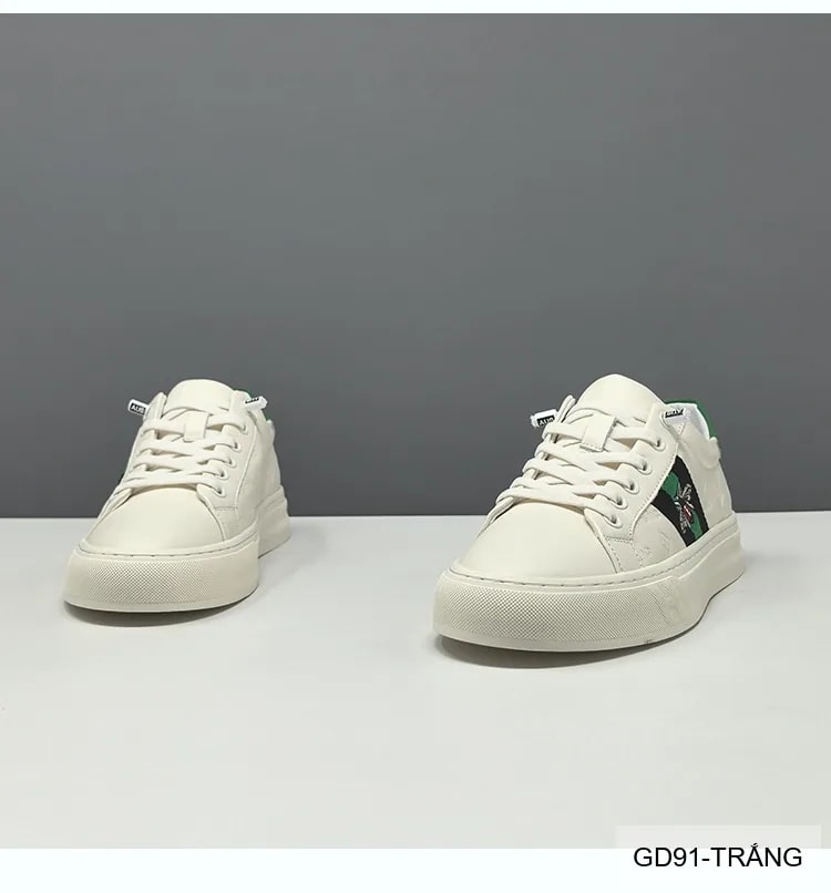 GD91 - Giày thể thao nam da bò cao cấp, phối màu nổi bật, đế cao su êm ái - ảnh 11
