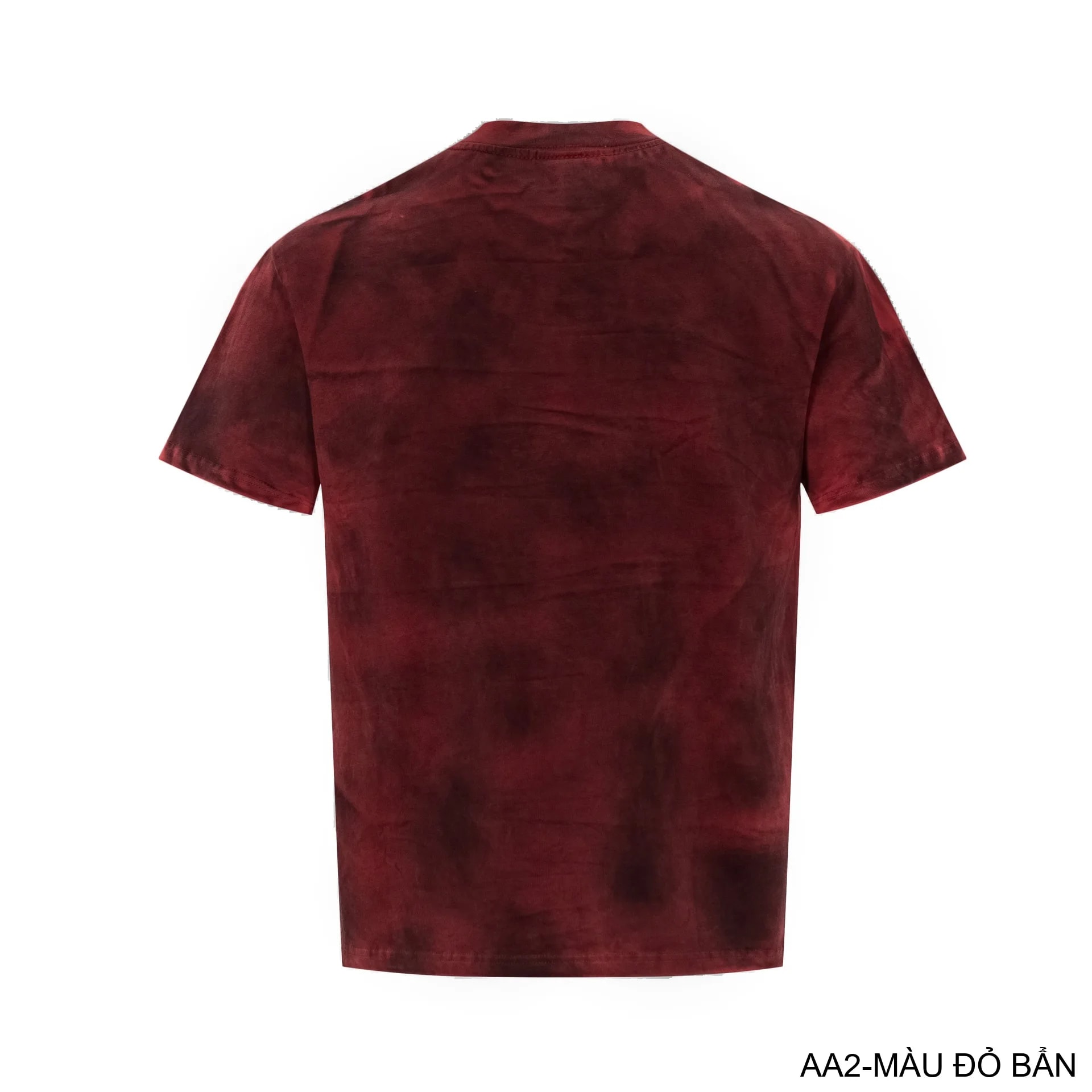 AA2 - Áo thun nam cổ tròn tay ngắn phong cách retro streetwear, chất cotton mềm, dáng rộng, màu Xanh Bẩn & Đỏ Bẩn - ảnh 16