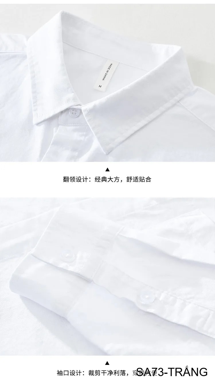SA73 - Áo sơ mi nam dài tay in sọc tay phong cách Nhật Bản, chất cotton mềm mại, form rộng thoải mái - ảnh 13