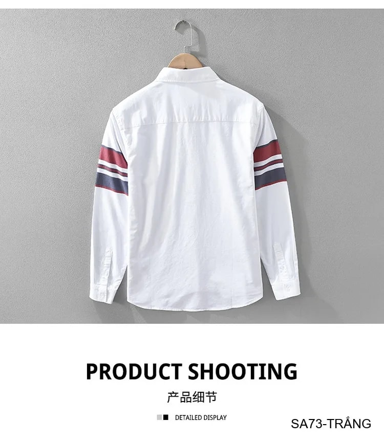 SA73 - Áo sơ mi nam dài tay in sọc tay phong cách Nhật Bản, chất cotton mềm mại, form rộng thoải mái - ảnh 12