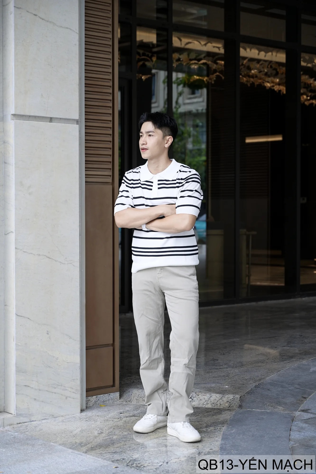 QB13 - Quần jeans nam ống đứng màu yến mạch, chất co giãn, phong cách streetwear trẻ trung - ảnh 5