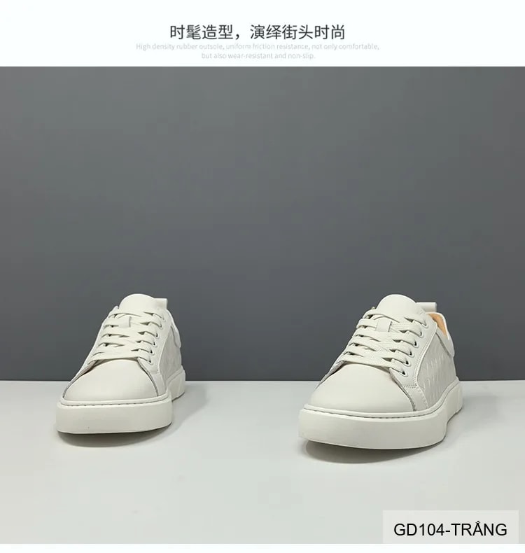 GD104 - Giày nam da bò cao cấp kiểu Hàn, thoáng khí, đế cao su êm ái, phối màu thời thượng - ảnh 6