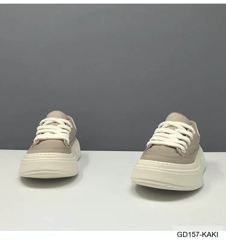 GD157 - Giày thể thao nam đế dày tăng chiều cao, thoáng khí, phong cách retro thời trang - ảnh 4