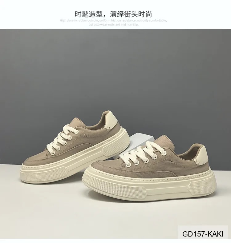 GD157 - Giày thể thao nam đế dày tăng chiều cao, thoáng khí, phong cách retro thời trang - ảnh 5
