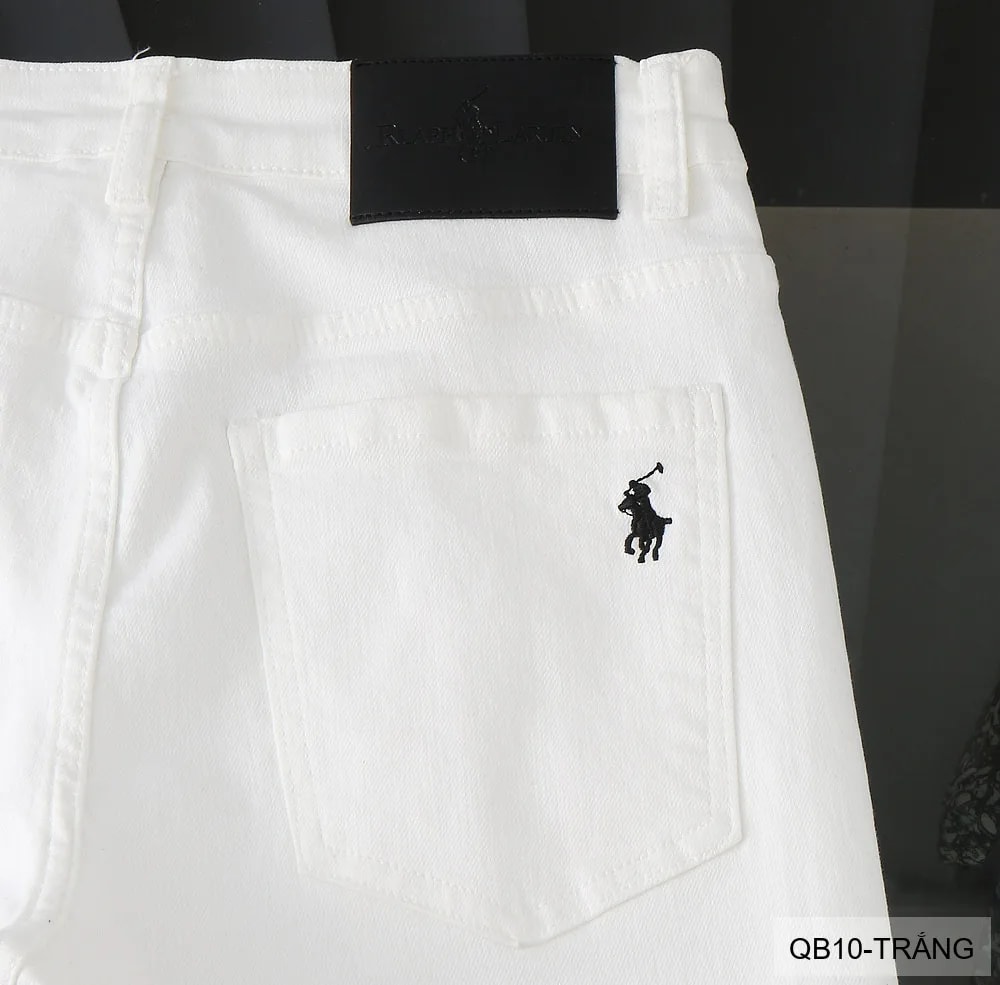 QB10 - Quần jeans nam ống nhỏ co giãn, màu trắng đen, phong cách basic mùa thu - ảnh 25