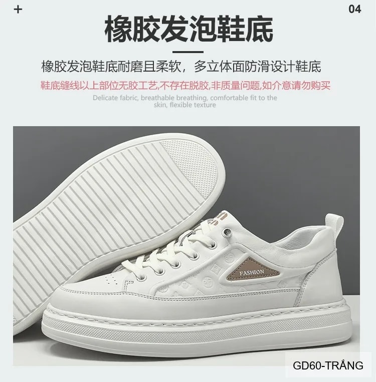 GD60 - Giày lười nam da bò cao cấp đế mềm phong cách Hàn Quốc - ảnh 15