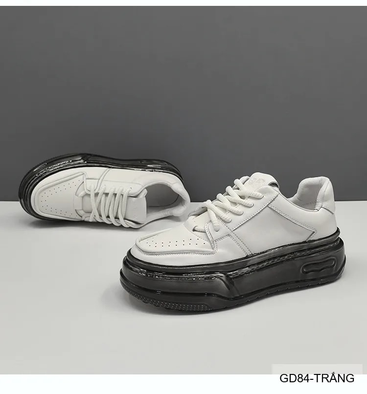 GD84 - Giày nam da bò thật đế dày kiểu dad shoes thời trang, thoáng khí, tăng chiều cao - ảnh 11