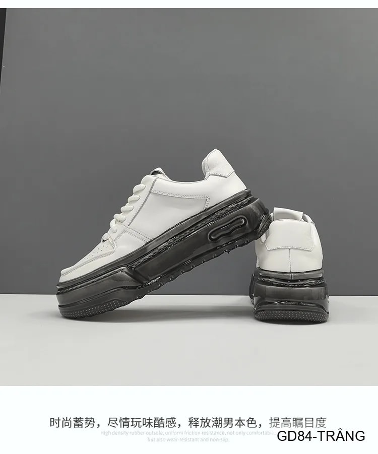 GD84 - Giày nam da bò thật đế dày kiểu dad shoes thời trang, thoáng khí, tăng chiều cao - ảnh 10