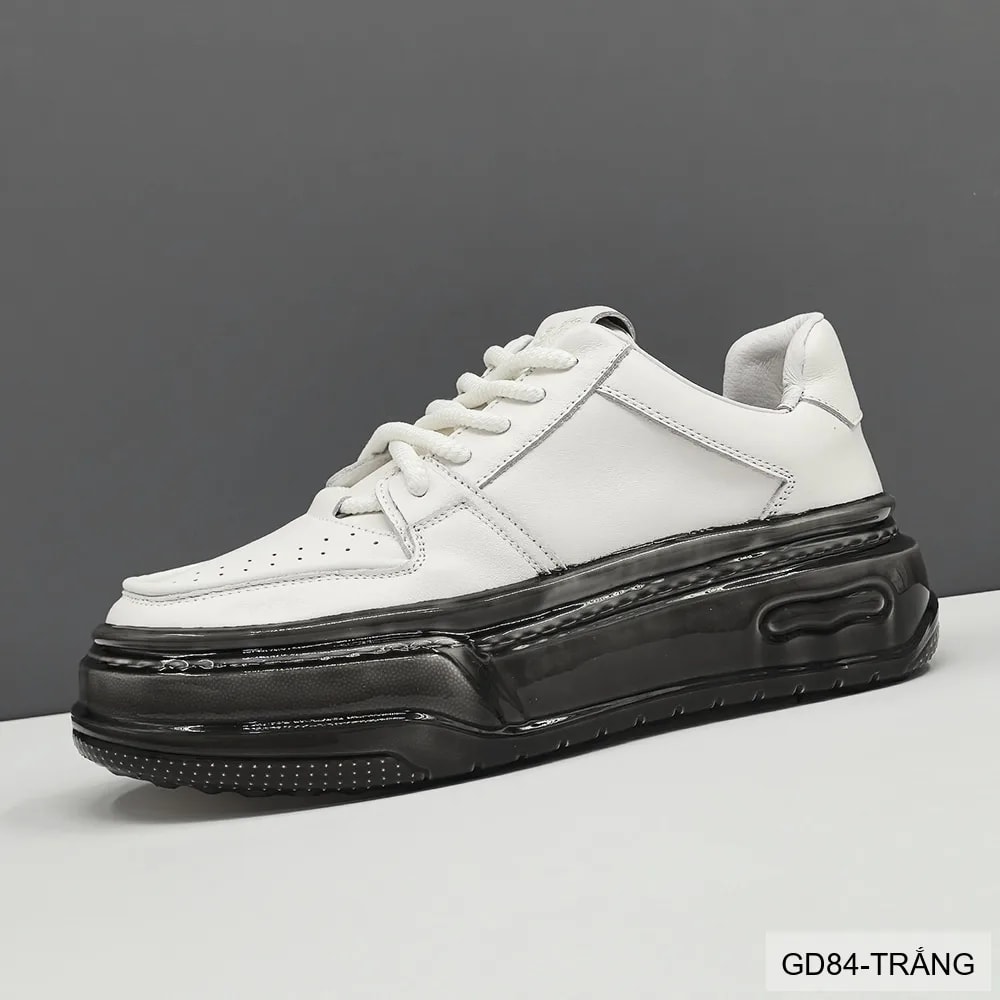 GD84 - Giày nam da bò thật đế dày kiểu dad shoes thời trang, thoáng khí, tăng chiều cao - video 1
