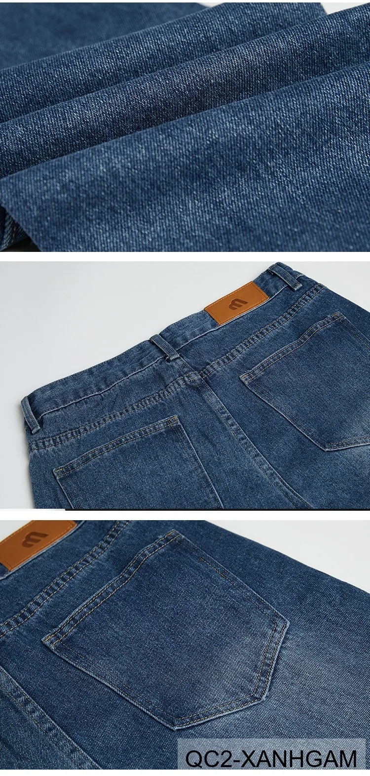 QC2 - Quần Jeans Nam Ống Đứng Chín Tấc Phong Cách Hàn Quốc - ảnh 8