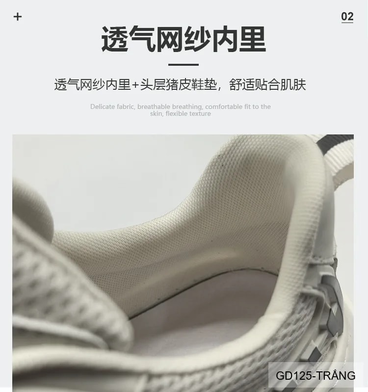 GD125 - Giày thể thao nam đế dày thoáng khí phong cách dad shoes thời thượng - ảnh 12