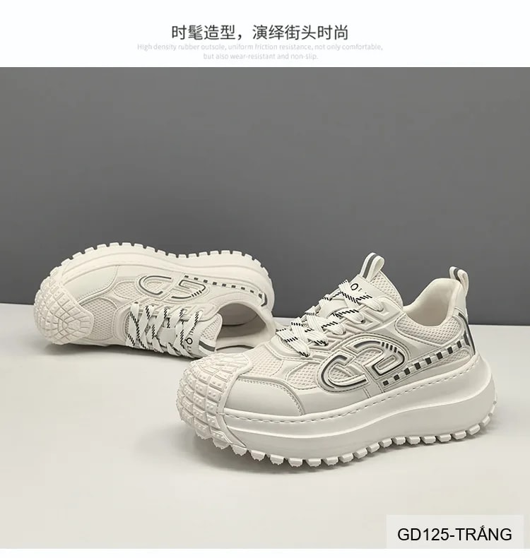 GD125 - Giày thể thao nam đế dày thoáng khí phong cách dad shoes thời thượng - ảnh 6