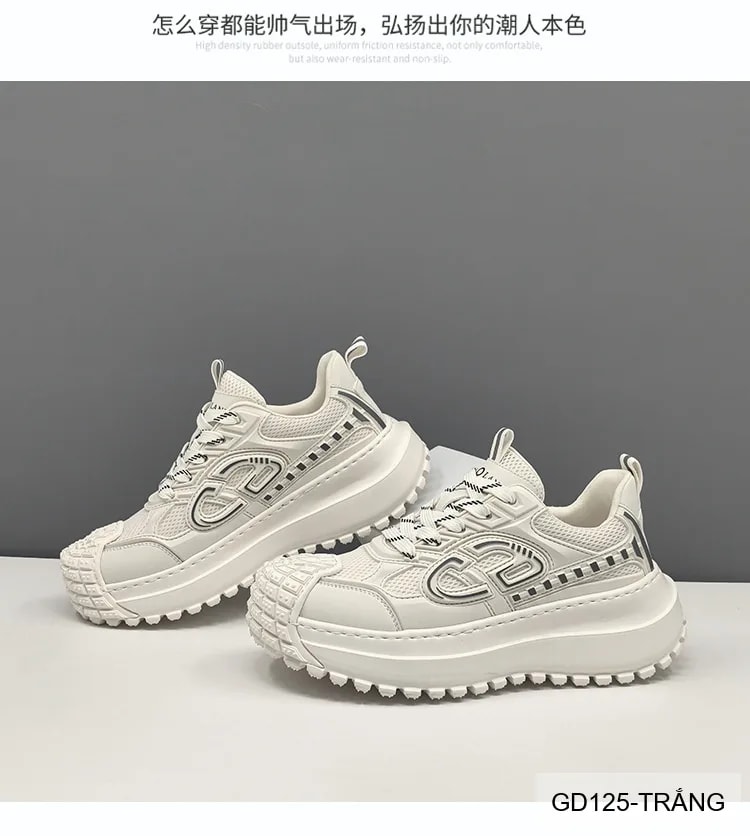 GD125 - Giày thể thao nam đế dày thoáng khí phong cách dad shoes thời thượng - ảnh 7