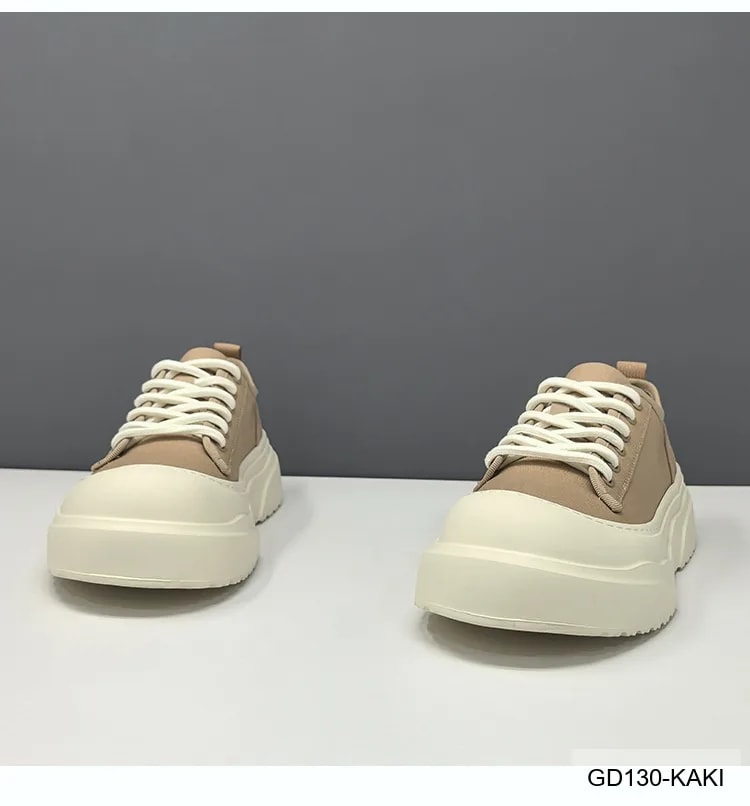 GD130 - Giày vải nam đế dày tăng chiều cao, thoáng khí, phong cách casual châu Âu - ảnh 11