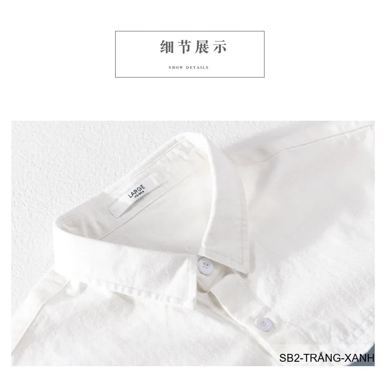 SB2 - Áo sơ mi nam ngắn tay phối màu bandana, cotton mát mẻ, dáng rộng streetwear mùa hè - ảnh 7