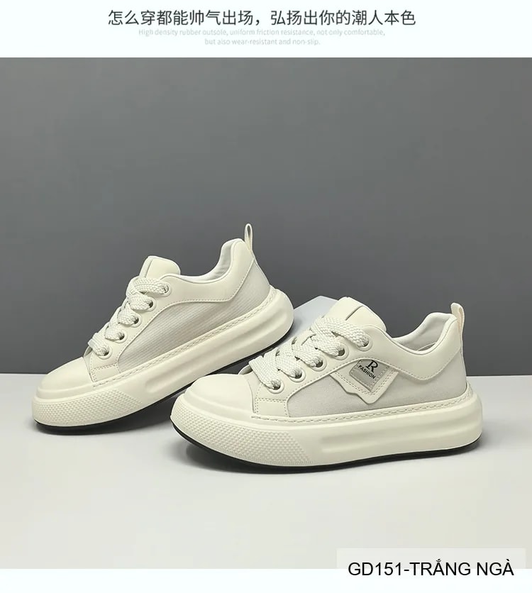 GD151 - Giày nam casual đế xuồng tăng chiều cao, thoáng khí phong cách châu Âu - ảnh 6