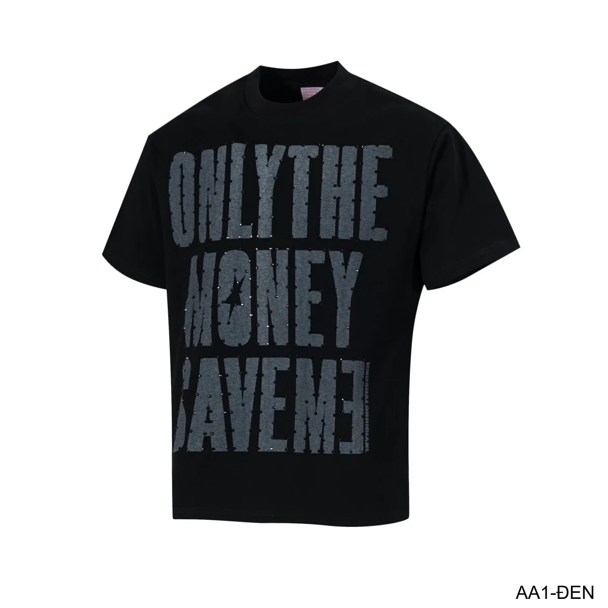 AA1 - Áo thun nam cổ tròn in chữ retro phong cách streetwear, cotton , dáng vừa vặn, 4 màu thời thượng - ảnh 11