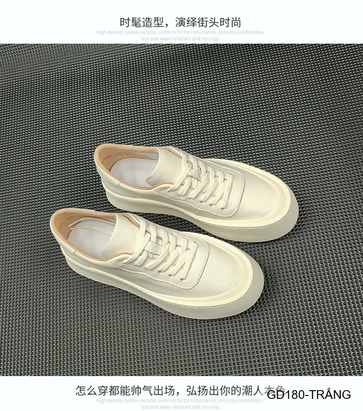 GD180 - Giày Thể Thao Nam Đế Dày Phong Cách Retro Da Bò Thoáng Khí - ảnh 7